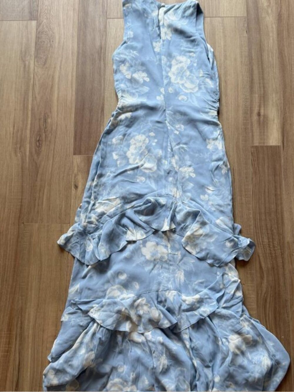 Reformation Magnus Dress in Blue Floral - Picture 3 of 5